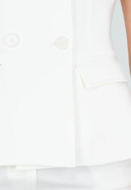 NEW040326 Witte Gilet Top