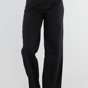 NEW040326 Zwarte Jeans met Rechte Pijpen