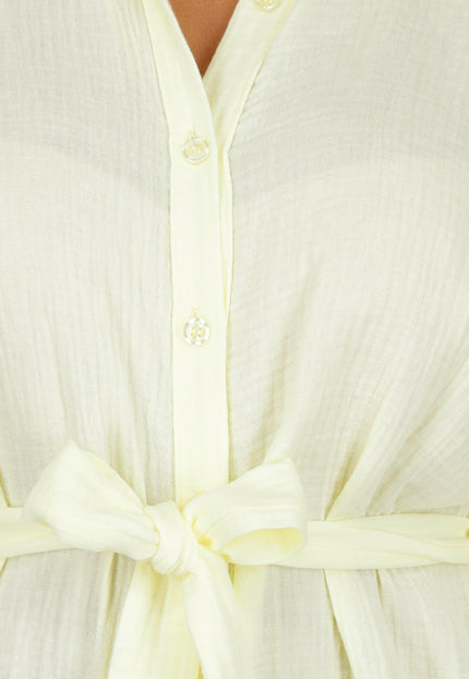 NEW040625 Botergele Playsuit met Zakken