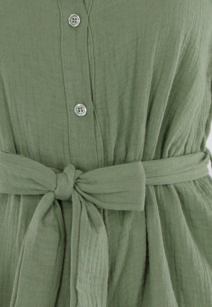 NEW040625 Groene Playsuit met Zakken