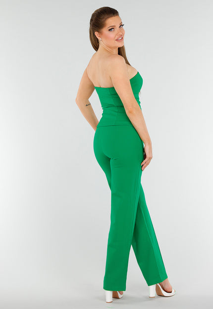 OP=OP.AV.12 Groene Strapless Gilettop