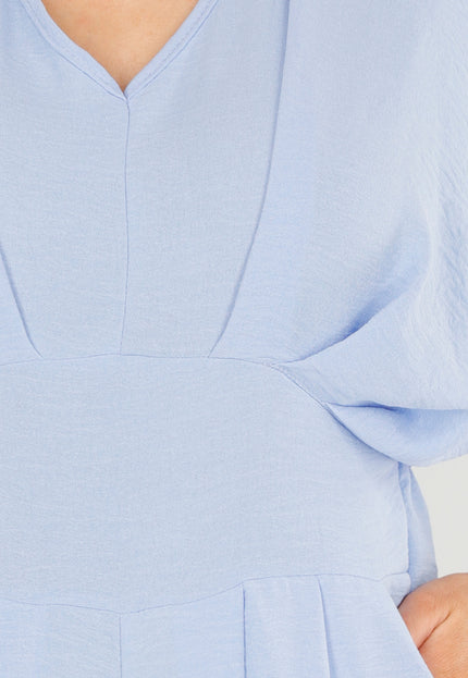 NEW040625 Lichtblauwe Getailleerde Jumpsuit