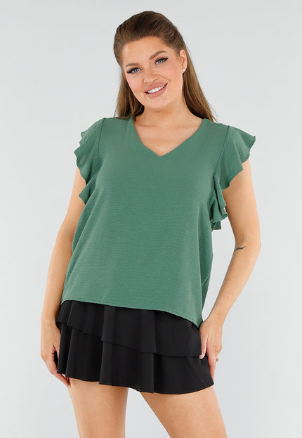 NEW040625 Mosgroene Top met Ruchemouw