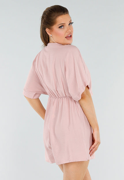 NEW040625 Oudroze Overslag Playsuit