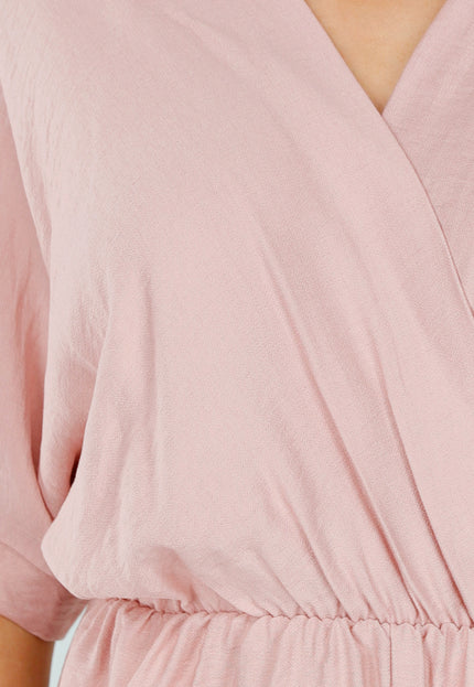 NEW040625 Oudroze Overslag Playsuit