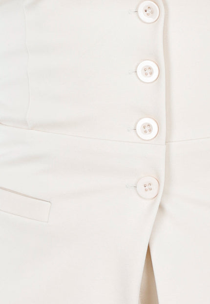 NEW040625 Strapless Beige Blazertop