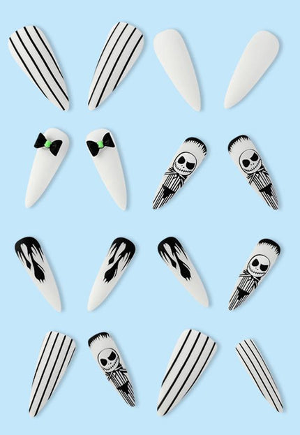 NEW0410 Tim Burton Halloween Plaknagels