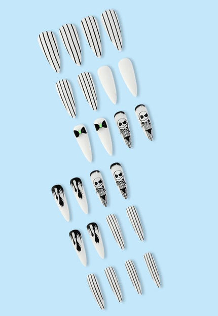 NEW0410 Tim Burton Halloween Plaknagels