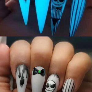 NEW0410 Tim Burton Halloween Plaknagels