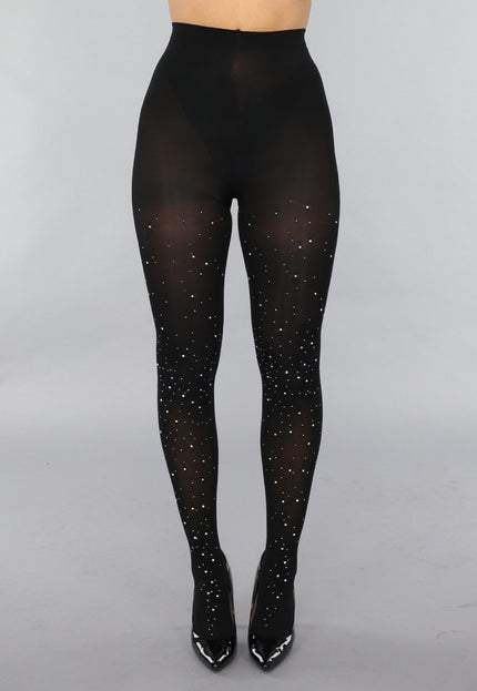 NEW0412 60 Denier Panty met Strass