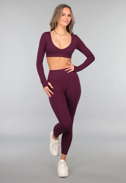 OP=OP.09.NL Aubergine Longsleeve Sporttop