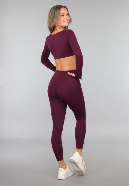 OP=OP.09.NL Aubergine Longsleeve Sporttop