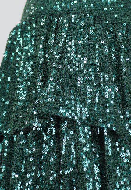 OP=OP.03.NL Groene Broekrok met Glitters
