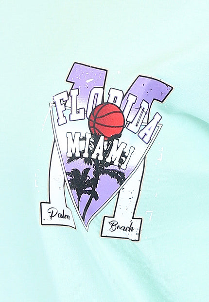 NEW0504 Mint Oversized Basketbal T-Shirt