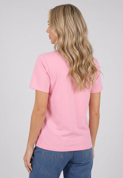 NEW0504 Roze Basic T Shirt
