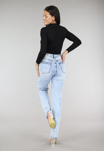 NEW0504 Zwarte Rib Bodysuit met Uitsnede