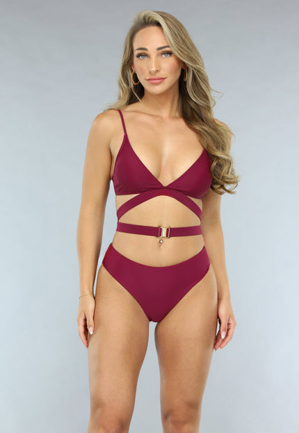OP=OP.09.R Bordeaux High Waist Bikini Slip