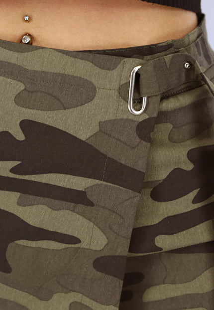 NEW0507 Camouflage Print Skort