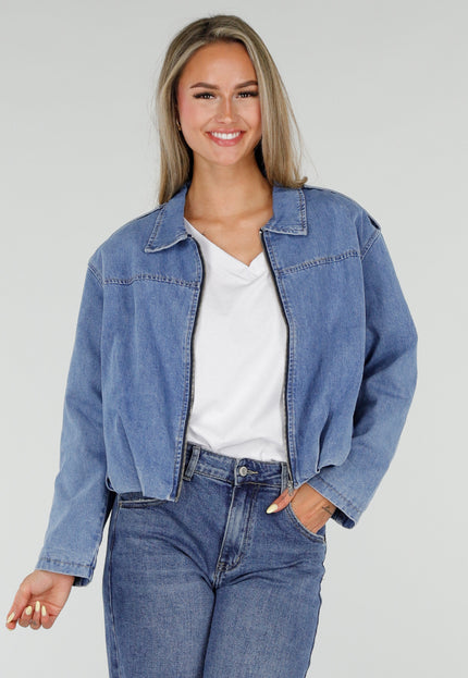NEW050826 Lichtblauw Denim Jasje