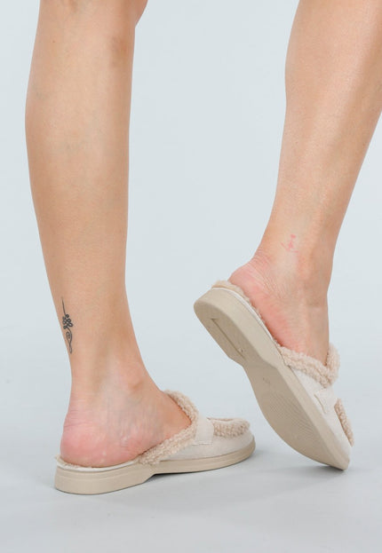 NEW051125 Beige Instap Slippers