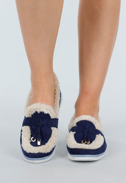 NEW051125 Blauwe Teddy Instappers