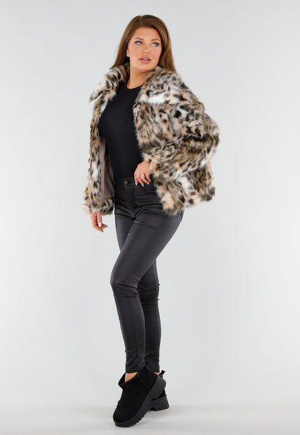 NEW051125 Bontjas Luipaardprint