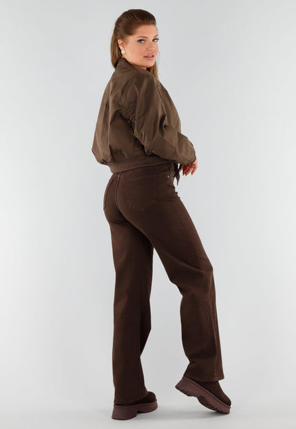 NEW051125 Bruin Bomberjack met Rits