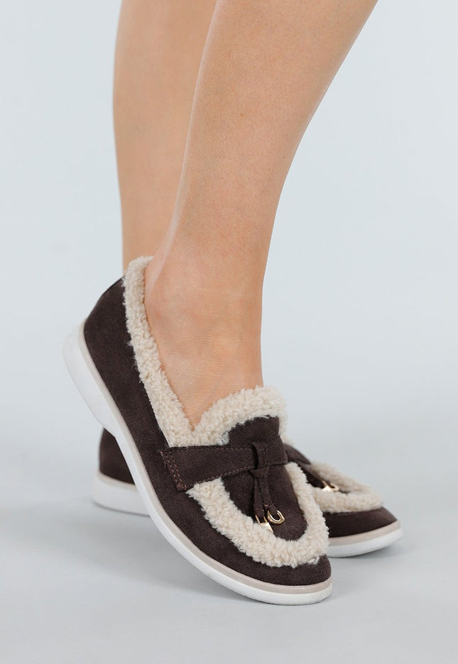 NEW051125 Bruine Teddy Instappers