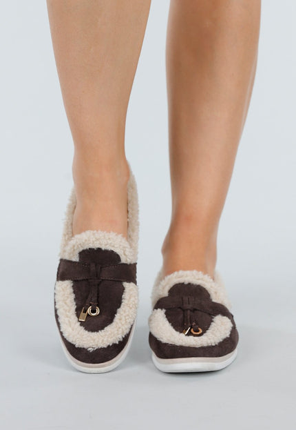 NEW051125 Bruine Teddy Instappers