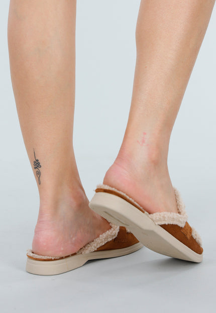 NEW051125 Camel Teddy Loafers