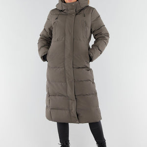 WINTER Khaki Lange Pufferjas