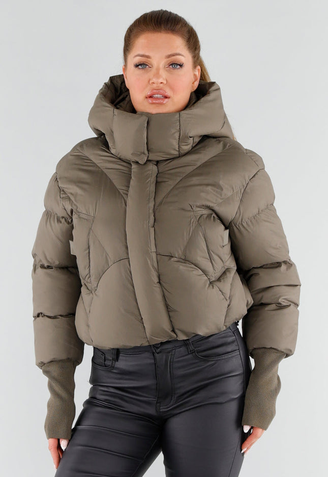 NEW051125 Khaki Pufferjas