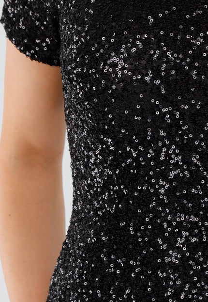 Zwarte Pailletten Jurk