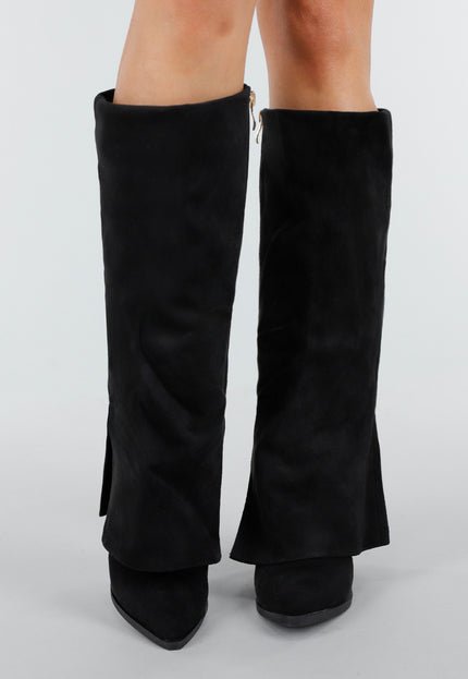 OP=OP.03.NL Zwarte Suède Laarzen