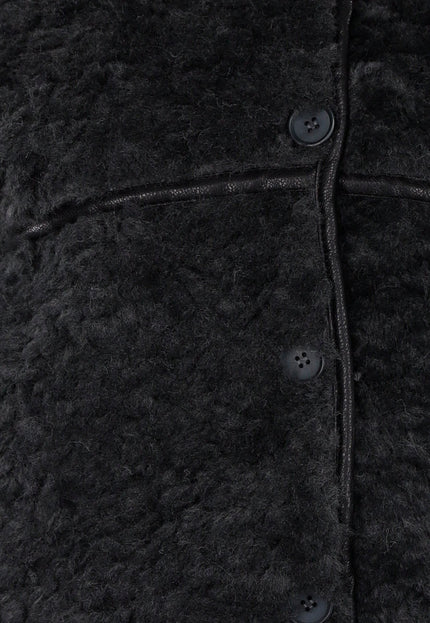 NEW051125 Zwarte Teddy Jas