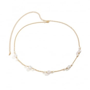 NEW0603 Gouden Bodychain met Parels