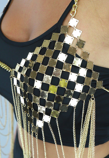 NEW0603 Gouden Diamond Bodychain