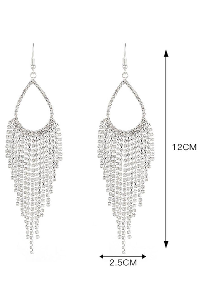 NEW0603 Gouden Druppel Oorbellen met Strass
