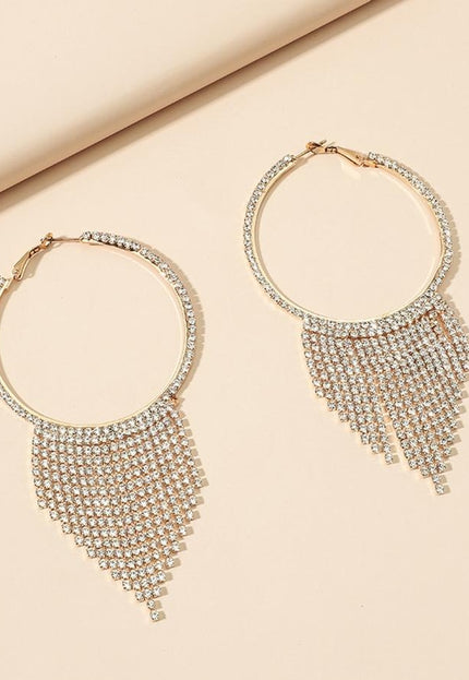 NEW0603 Gouden Fringe Oorbellen