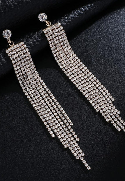 Gouden Waterval Oorbellen