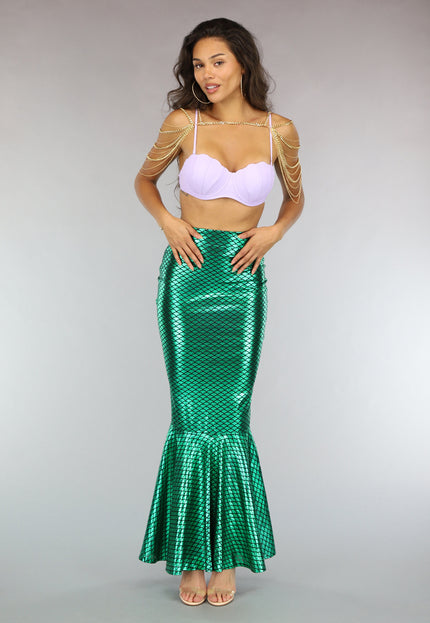 KOSTUUM Groene Ariel Zeemeermin Rok