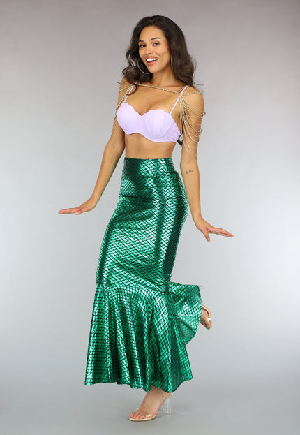 KOSTUUM Groene Ariel Zeemeermin Rok