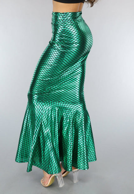 KOSTUUM Groene Ariel Zeemeermin Rok