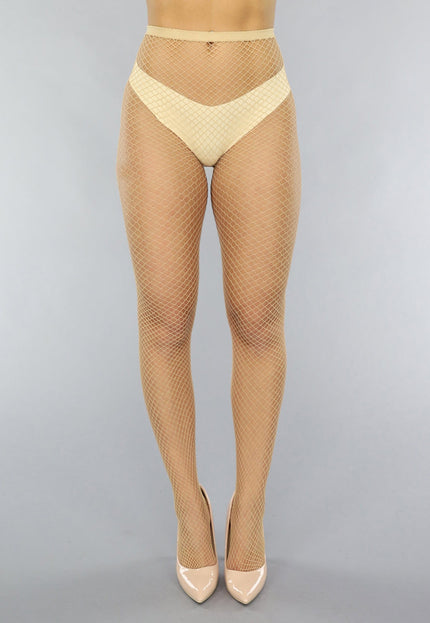 NEW0603 Netpanty in Nude met Medium Fishnet