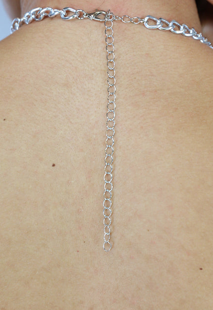 NEW0603 Zilveren Diamond Bodychain