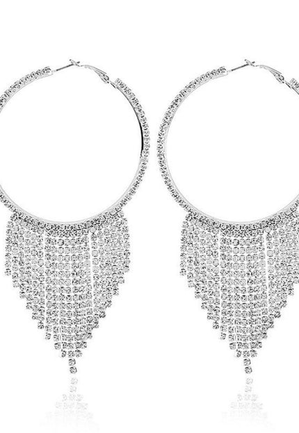 NEW0603 Zilveren Fringe Oorbellen