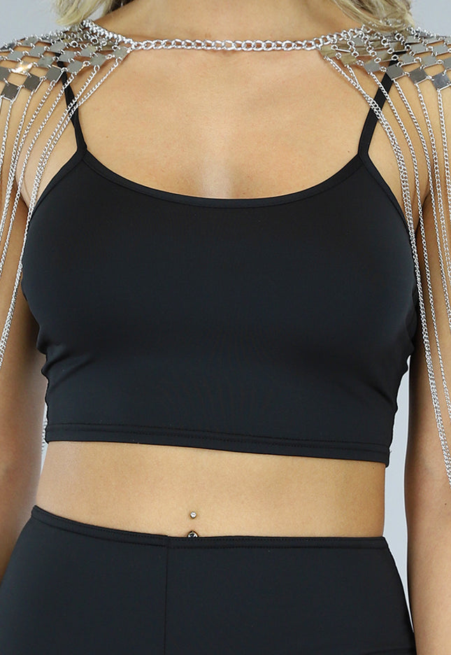 NEW0603 Zilveren Schouder Chain