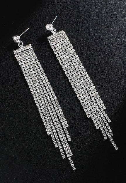 Zilveren Waterval Oorbellen