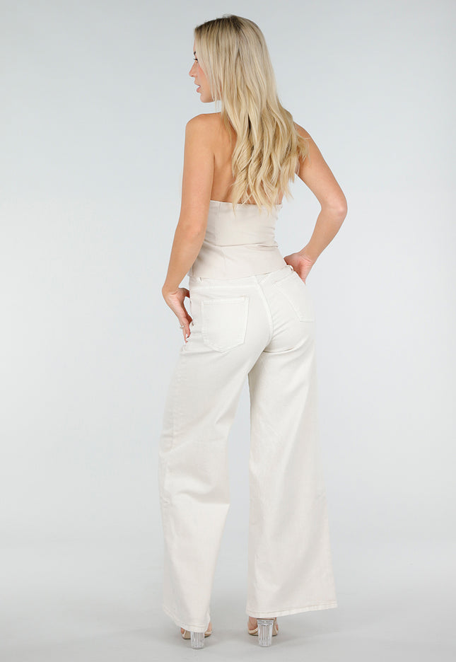 NEW060526 Beige Halter Top met Open Rug
