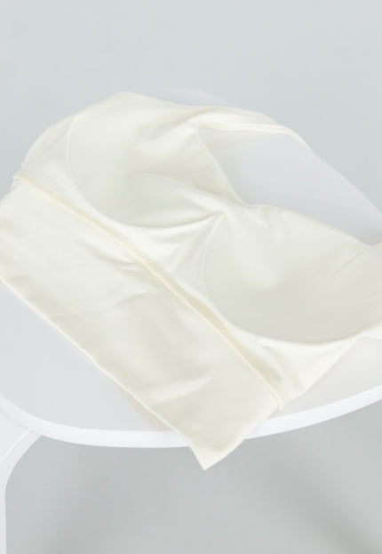 NEW060526 Butter Yellow Haltertop met Pads
